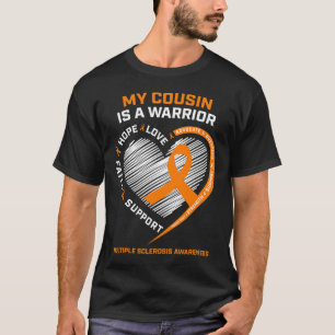 T-shirt Ribbon Ms Warrior Cousin Multiple Sclerosis Award