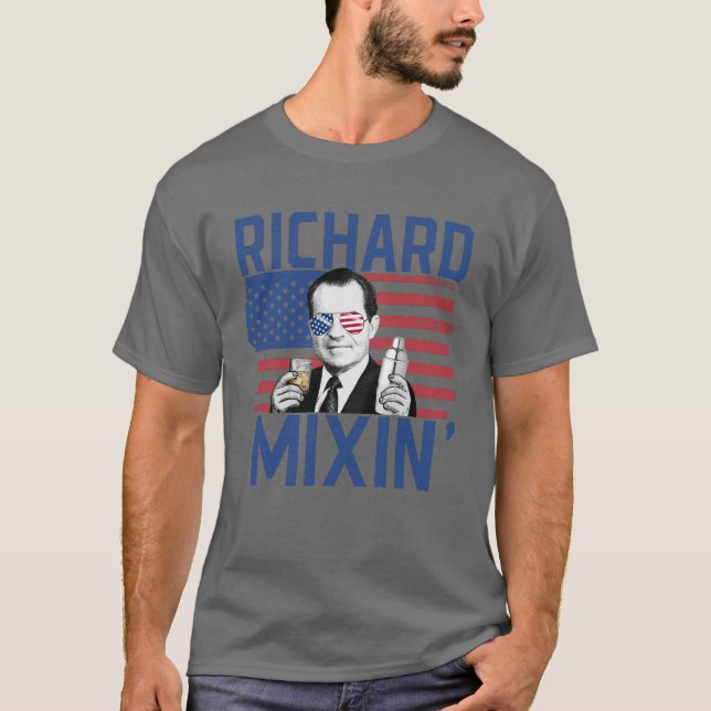 T-shirt Richard Mixin 4 juillet le président Nixon (Devant)