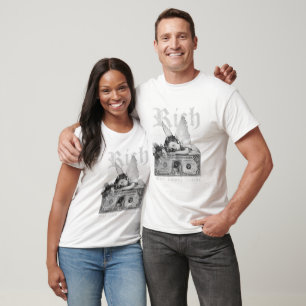 T-shirt Riche mais Ange Vintage Vide