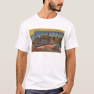 T-shirt Richmond, Indiana - grandes scènes de lettre