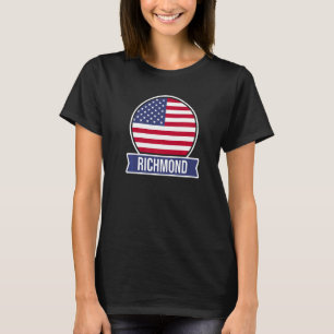 T-shirt RICHMOND USA Amérique nom de la place US drapeau