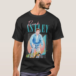T-shirt Rick Astley 80s Vibin Cyclin Design esthétique