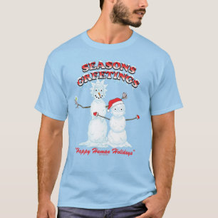 T-shirt Rick et Morty Bonnes Fêtes de snowmen