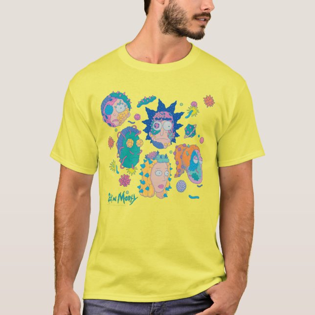 T-shirt RICK ET MORTY™ | Motif de famille Smith infecté (Devant)