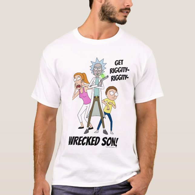 T-shirt RICK ET MORTY™ | Rick, Morty et Summer (Devant)