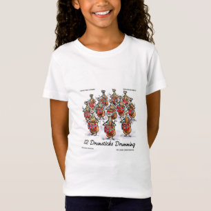 T-Shirt Rick London Filles Drôle "12 Baguettes de Tambour"