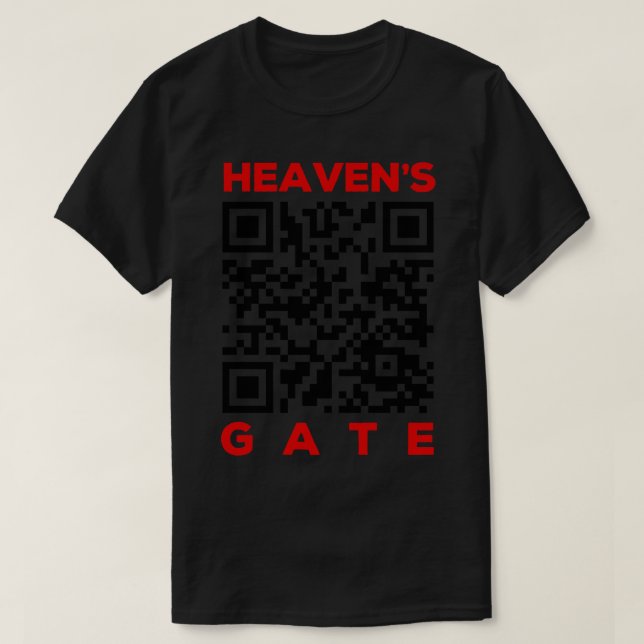 T-shirt Rick Roll QR Code Heavens Gate Cult (Design devant)