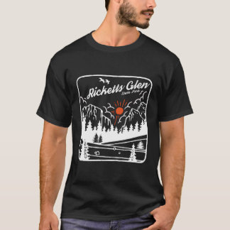 T-shirt Ricketts Glen State Park Pennsylvania Modern Pn