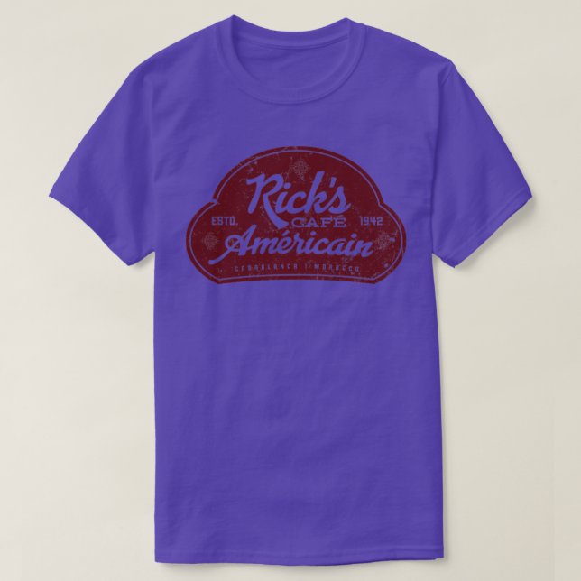 T-shirt Ricks Cafe Americain (Design devant)