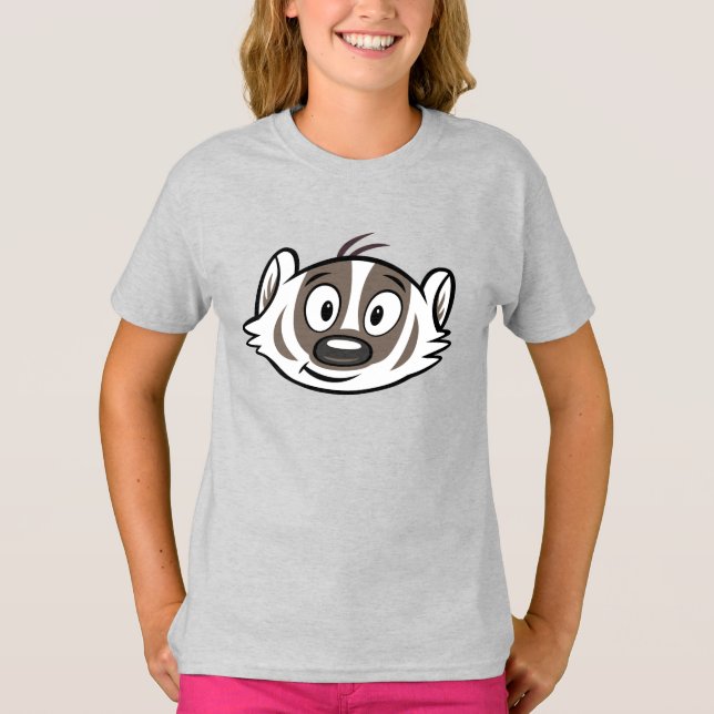 T-shirt Ricky Raccoon | Visage de Badger Boomer (Devant)