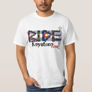 T-shirt Ride Keystone Colorado snowboard valeur tee