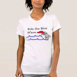T-shirt Ride the Blue Wave Democrat Support Politique