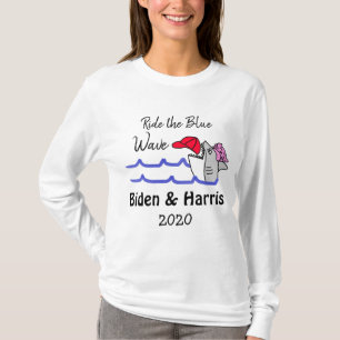 T-shirt Ride the Blue Wave Democrat Vote Biden Harris 2020