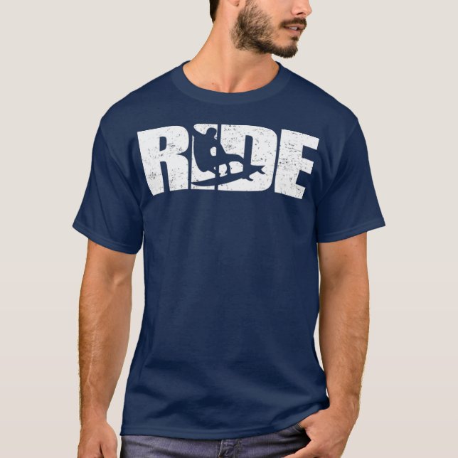 T-shirt Ride Wakesurf Surfing  Surfer Wake Surf (Devant)