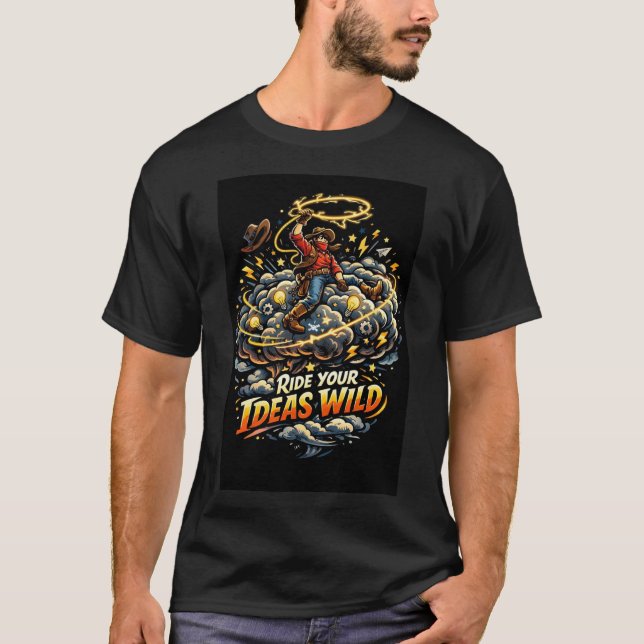 T-shirt Ride your Ideas Wild (Devant)