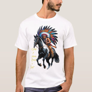 T-shirt Rider avec sagesse – Esprit autochtone