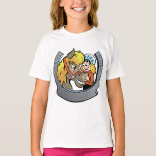 T-shirt Rider Et Filles Cheval