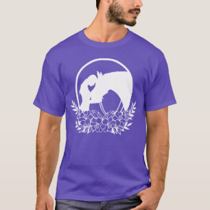 T-shirt Rider et Horse Bond Floral Circle rétro