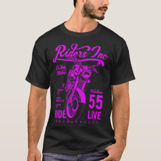 T-shirt Riders Inc 1955 Vintage Retro Motorcycle 1