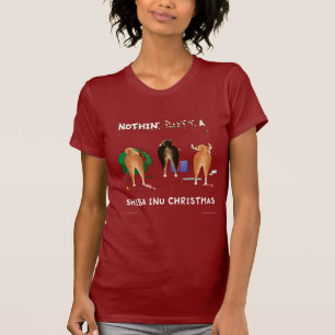 T-shirt Rien n'aboutent Noël de Shiba Inu