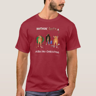 T-shirt Rien n'aboutent Noël de Shiba Inu