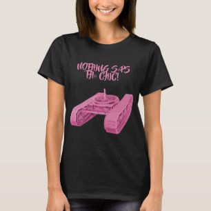 T-SHIRT RIEN N'ARRÊTE CETTE CHIC WOMAN TANK TRACKS ROSE