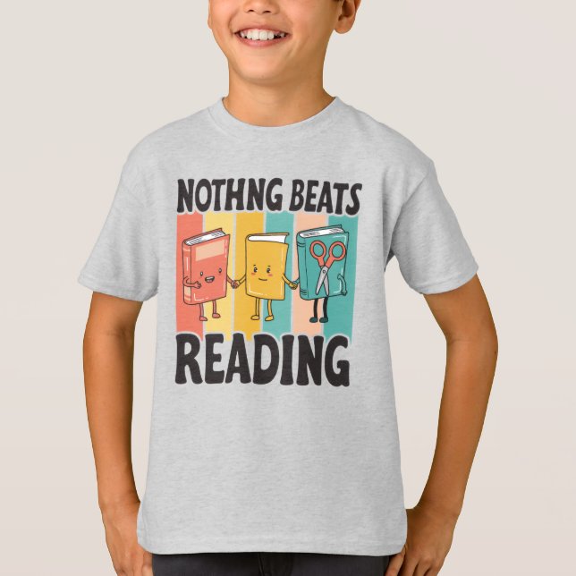 T-shirt Rien ne bat la lecture | Amoureux du livre drôle (Devant)