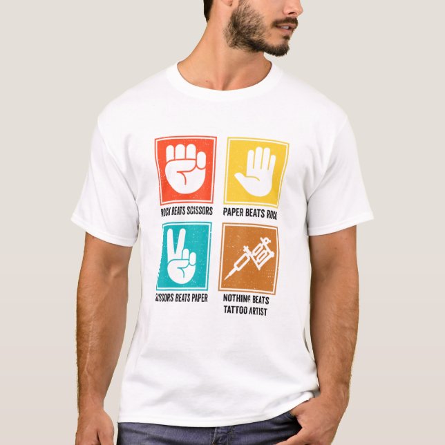 T-shirt Rien Ne Batte Tatouage Artiste Tatouage Cool Tatou (Devant)
