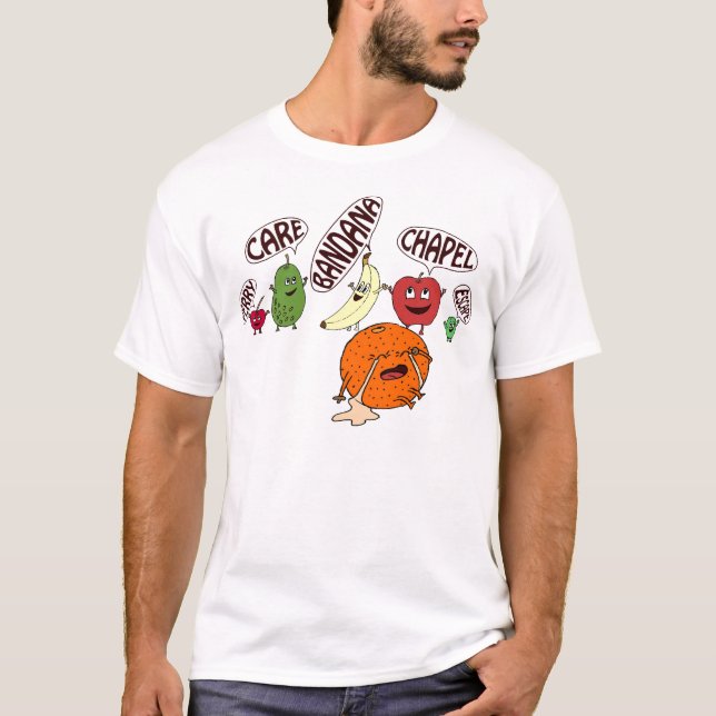 T-shirt Rien ne rime avec l'orange (Devant)