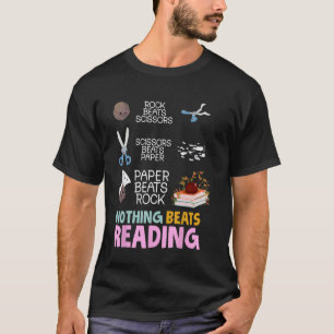 T-shirt Rien ne vaut la lecture de Funny Rock Paper Scisso