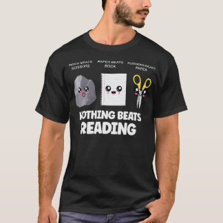 T-shirt Rien ne vaut la lecture Rock Paper Scissors Funny