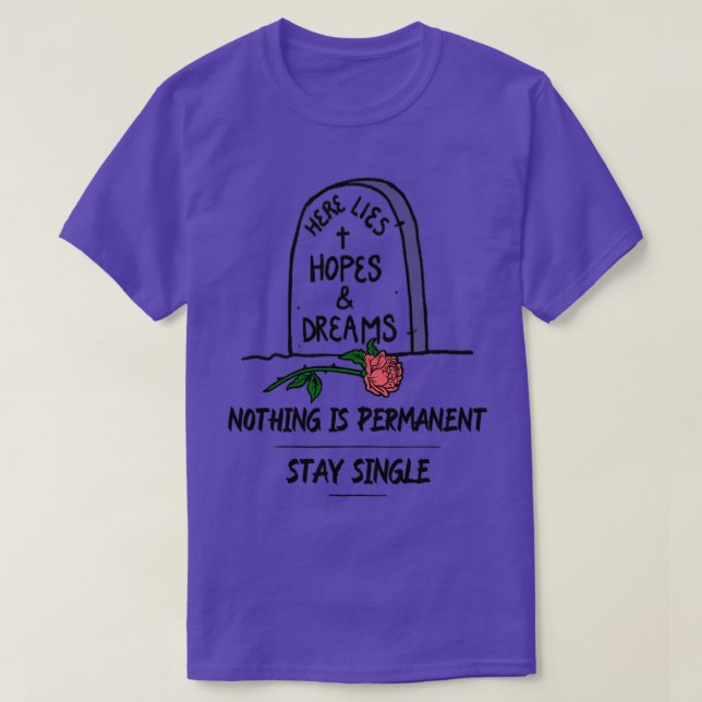 T-shirt Rien N'Est Permanent Séjour Simple Rouge Pill MGTO (Design devant)