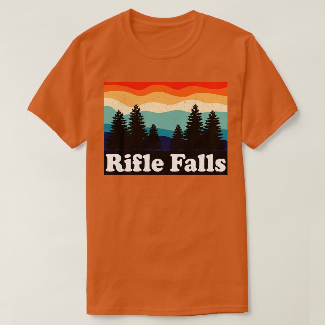T-shirt RifFalls Colorado Retro (Design devant)