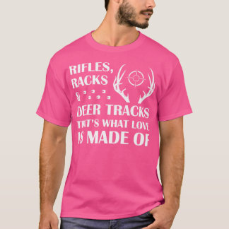T-shirt Rifles Racks Et Chasse Au Cerf Chasse Au Cerf Chas