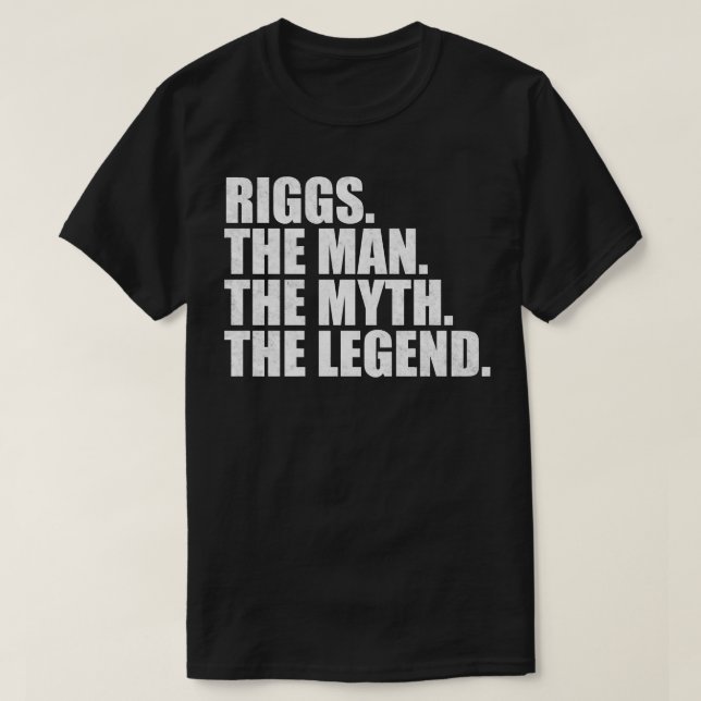 T-shirt RiggsRiggs Nom Riggs prénom (Design devant)