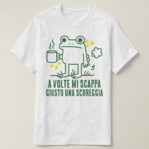 T-shirt rigolote grenouille qui pète Café