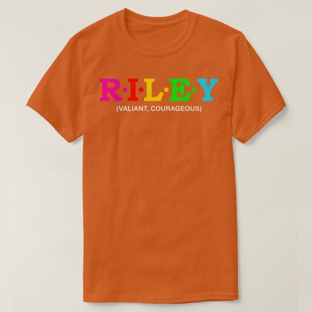 T-shirt Riley Valiant Courageux 1 (Design devant)