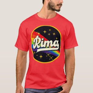T-shirt Rima Rainbow Dans L'Espace Style Vintage