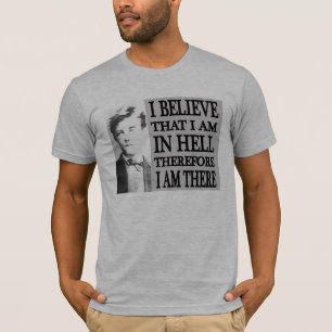 T-shirt Rimbaud dans la pièce en t d'enfer