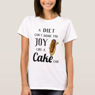 T-shirt Rime de régime sur l'Éclair au Chocolat Drôle Gâte