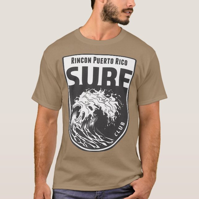 T-shirt Rincon Porto Rico Surf Souvenir Surf Cadeau (Devant)