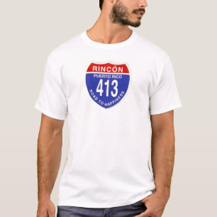 T-shirt Rincon-route-à-bonheur - customisé