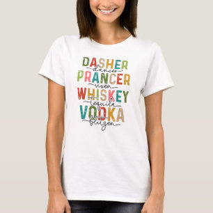 T-shirt Rindeer et Boire Noël Drôle