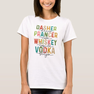 T-shirt Rindeer et Boire Noël Drôle