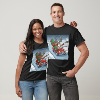 T-shirt Rindeer Rentrant Chez Lui Pour Noël