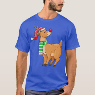 T-shirt Rinder avec le chapeau de Père Noël Écharpe