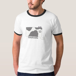 T-shirt Ringer masculin Catachusetts du Massachuse