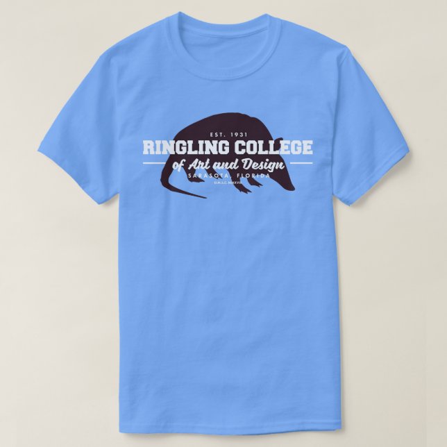 T-shirt Ringling College of Art and Design Armadillo (Design devant)
