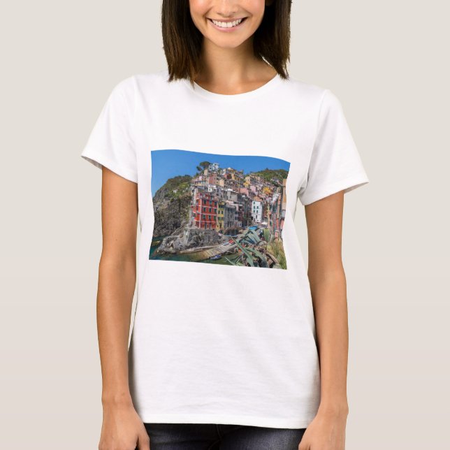 T-shirt Riomaggiore Cinque Terre Ligurie Italie (Devant)