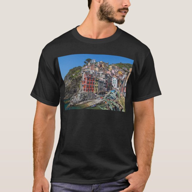 T-shirt Riomaggiore Cinque Terre Ligurie Italie (Devant)